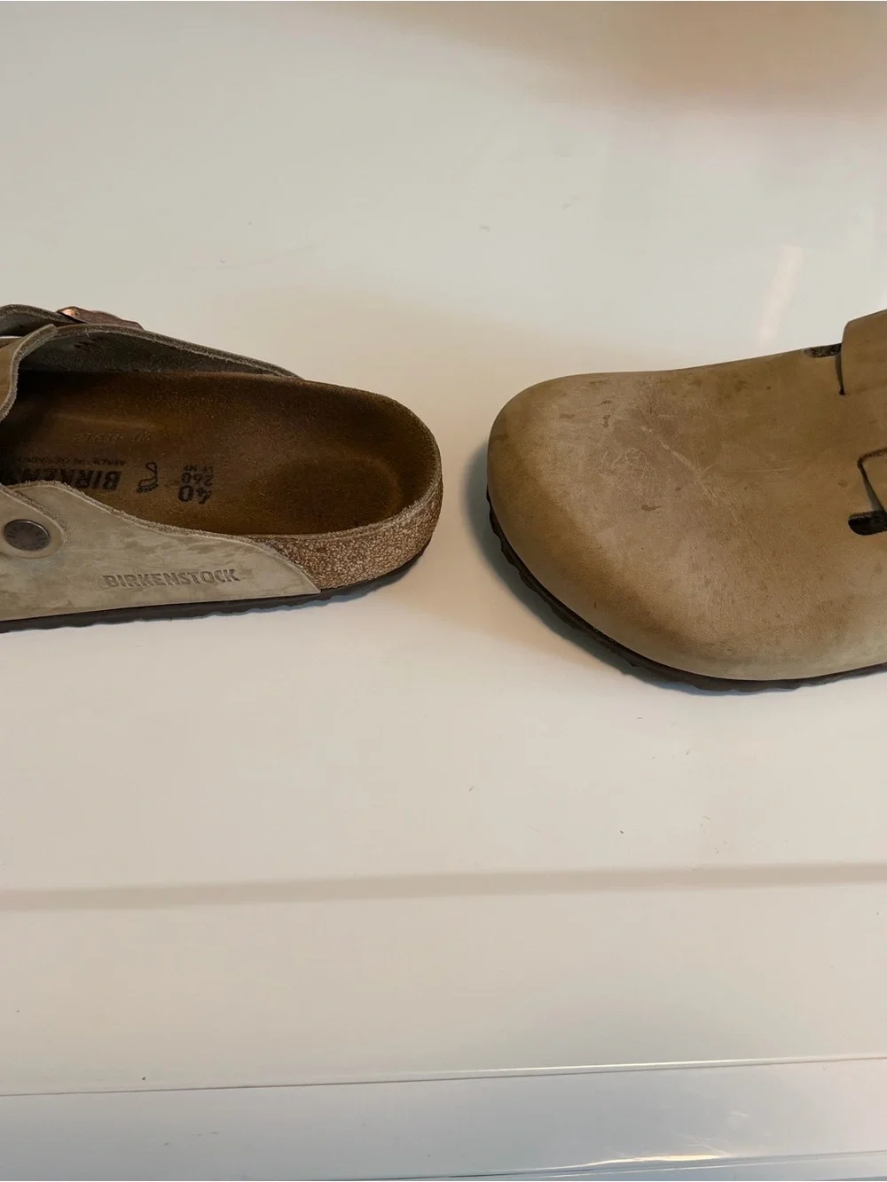 Birkenstock suede upper